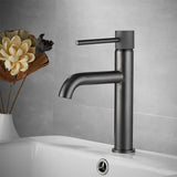 Zwarte Wastafelkraan | Messing | Enkele Handgreep – Modern & Elegant