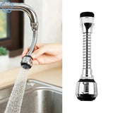 AquaFlex Steel – RVS Kraanverlengstuk met 360° Rotatie & Waterbesparing