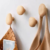 NordicPebble Massief Houten Wandhaak