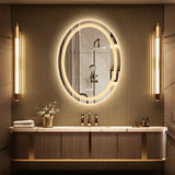 Luxe Ovale LED Badkamerspiegel | 60 x 80 cm | Touch Control & Anti-Condens