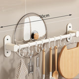 CookEase Keuken Wandrek – Multifunctionele Organizer voor Deksel, Spatel & Kookgerei