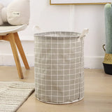 EcoStore Wasmand – Opvouwbare Canvas & Linnen Wasmand met Handvat en Trekkoord Sluiting