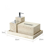 Travèra Beige Travertin Badkamer Accessoires Set