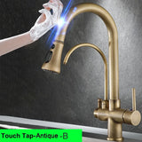 TouchFlow Touch Keukenkraan – Uittrekbaar