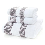 FestiveLoom 3-delige Luxe Handdoekenset – 100% Gekamd Katoen