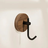 Houten Walnoot Hangende Hanger – Zwart of Wit