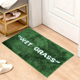 FreshLawn Comfort Mat – Trendy Groene “Wet Grass” Deur