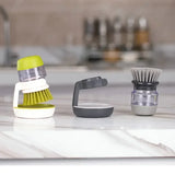 Afwasborstel met Zeepdispenser & Houder | Milieuvriendelijk Plastic