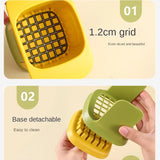 ChopMaster – Multifunctionele Groentesnijder & Friessnijder met Handdrukmechanisme