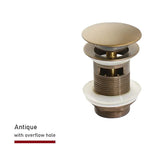 Push Down Pop-Up Afvoerplug – Messing
