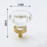 LuxoraCrystal Champagne Knop