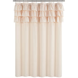BohoChic Douchegordijn – Beige/Oud Ivoor