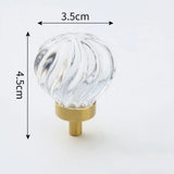 LuxoraCrystal Champagne Knop