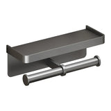 SmartHold Luxe – Aluminium Toiletrolhouder met Telefoonplankje