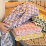 HoundLuxe Vintage Pied-de-Poule Katoenen Gezichtshanddoek