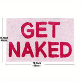 BlushNaked Tufted Designmat – Roze ‘Get Naked’ Badkamer & Woonkamermat
