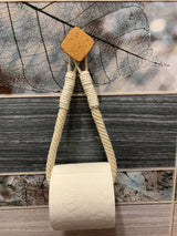 HangEasy Nagelvrije Touw Handdoekhouder & Toiletrolhouder