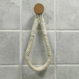 HangEasy Nagelvrije Touw Handdoekhouder & Toiletrolhouder