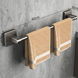 AquaShelf Wandgemonteerd Badkamerschap – 1-Laags Aluminium Organizer