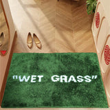 FreshLawn Comfort Mat – Trendy Groene “Wet Grass” Deur