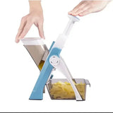 SliceMaster Instelbare Groentesnijder – Handmatige Dicer met Roestvrijstalen Mes – Efficiënt & Energiezuinig Keukenhulpmiddel