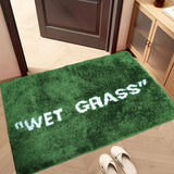 FreshLawn Comfort Mat – Trendy Groene “Wet Grass” Deur