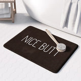 GirlbossMood Design Badmat – Antislip Microfiber Badkamerkleed met Statement Print
