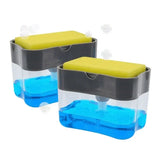Keuken Zeepdispenser met Sponshouder | Push Type
