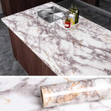 MarbleShield – Luxe Zelfklevende Marmerfolie voor Keuken & Meubels