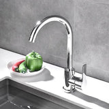 Badkamer Wastafelkraan – Enkel Handvat | Zilver | Koud & Warm Water | Dekgemonteerd
