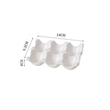 OvoLux Keramische Eierhouder – 6- & 12-Vaks Design Eiertray voor Keuken & Koelkast