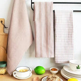 PureKitchen 3-delige Katoenen Keukenhanddoekenset – 100% Katoen
