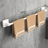 AquaShelf Wandgemonteerd Badkamerschap – 1-Laags Aluminium Organizer