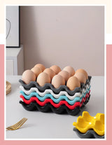 OvoLux Keramische Eierhouder – 6- & 12-Vaks Design Eiertray voor Keuken & Koelkast