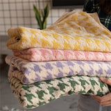 HoundLuxe Vintage Pied-de-Poule Katoenen Gezichtshanddoek