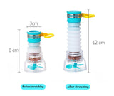 EcoStream 360 – Universele Waterbesparende Kraanbubbler met Rotatie Nozzle