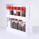 TurnEasy 2-Laags Draaibaar Kruidenrek – Multifunctioneel Organizer Rek voor Keuken & Badkamer