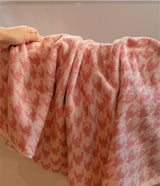 HoundLuxe Vintage Pied-de-Poule Katoenen Gezichtshanddoek