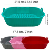 AirBake – Siliconen Airfryer Pot & Bakvorm – Herbruikbare Vierkante Oven- en BBQ-tray