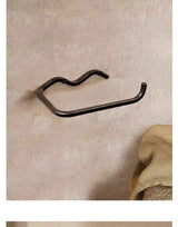 Premium Rood/Zwart Metaal Toiletpapierhouder