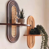 BohemiaCraft Handgeweven Rotan Wandplank