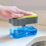 Keuken Zeepdispenser met Sponshouder | Push Type