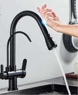 Touch Mengkraan | Chroom Gepolijst | Koud & Warm Water | Uittrekbare Sproeikop