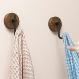 Houten Walnoot Hangende Hanger – Zwart of Wit