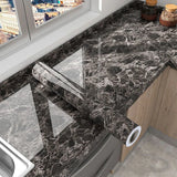 MarbleShield – Luxe Zelfklevende Marmerfolie voor Keuken & Meubels