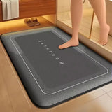 AquaVelours Super Absorberende Badmat – Ultra Antislip Deurmat van Koraalfluweel