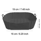 AirBake – Siliconen Airfryer Pot & Bakvorm – Herbruikbare Vierkante Oven- en BBQ-tray