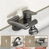 AquaTwist Duo-Flex Wastafelmengkraan – 360° Draaiende Tweegatskraan voor Warm & Koud Water