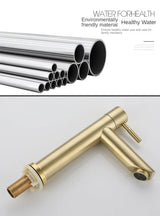 PureSteel Klassieke RVS Wastafelkraan – Enkel Handvat