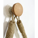 HangEasy Nagelvrije Touw Handdoekhouder & Toiletrolhouder